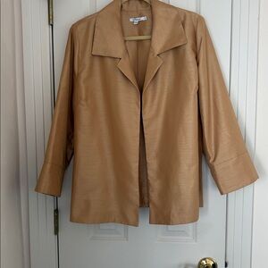 Chico's Gold Open-Front Blazer Jacket